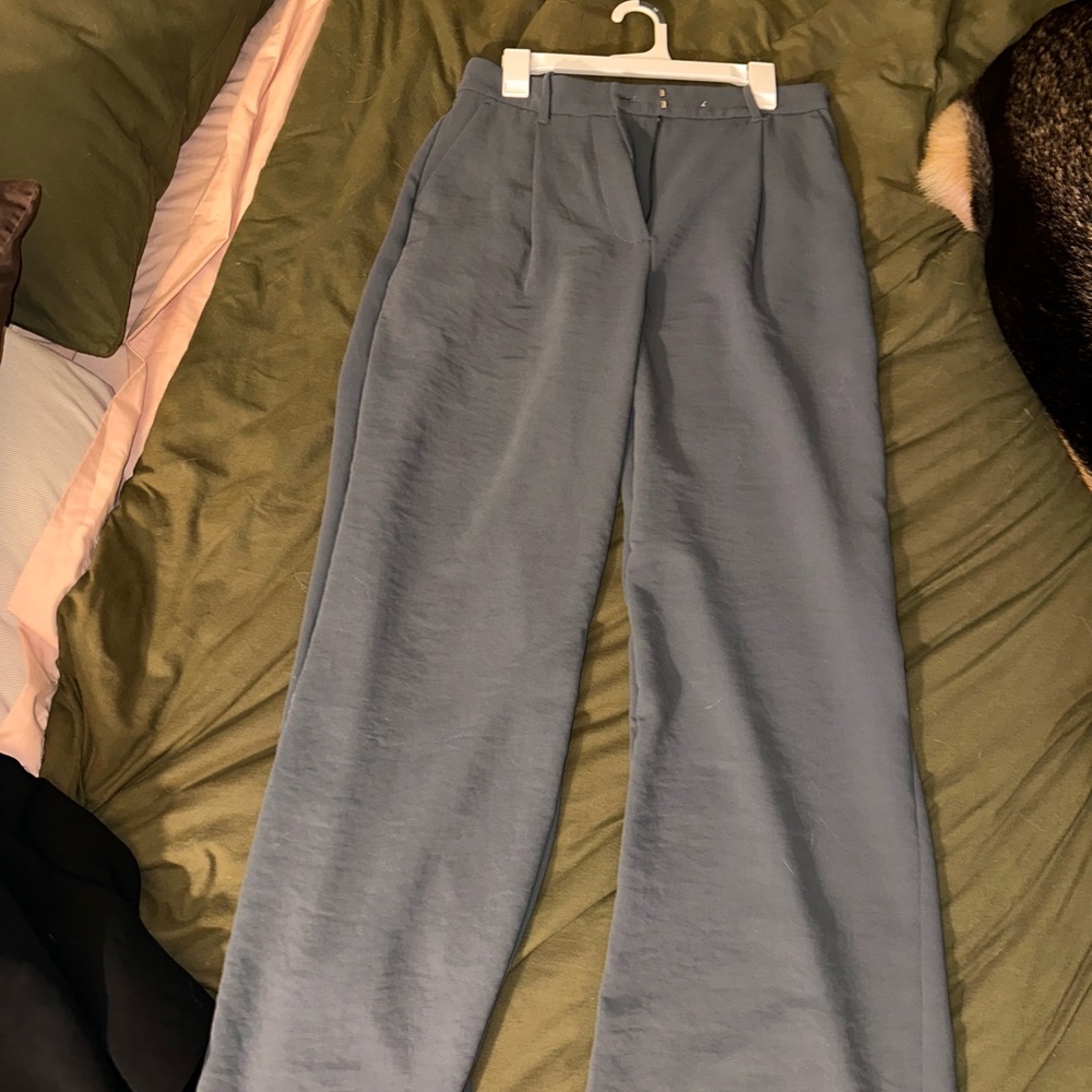 Abercrombie & Fitch Wide Leg Gray Pants